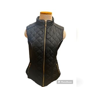 Guess black quilted puffer vest worn once EUC